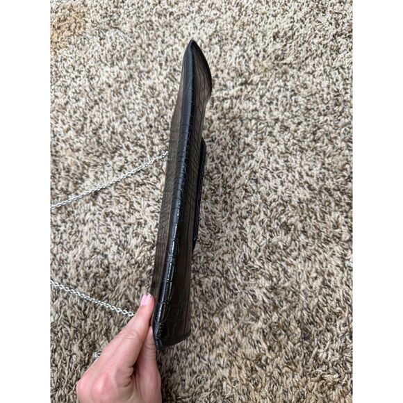 BCBG Maxazria Faux Snakeskin Clutch 9.5x5.5 Envelope Y2k Shoulder Bag - Picture 4 of 8